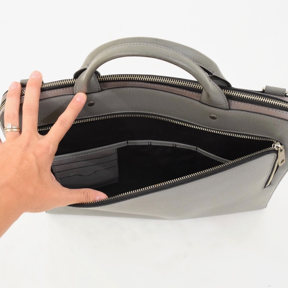 ❌SOLD❌Jack Spade Leather Slim Laptop Briefcase - Picture 4 of 8